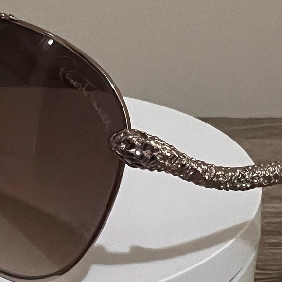 New Roberto Cavalli Hoedus 899S Rose Gold Aviator Sunglasses 59mm